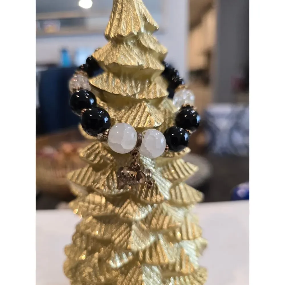 Bulk black and gold fashion bracelets